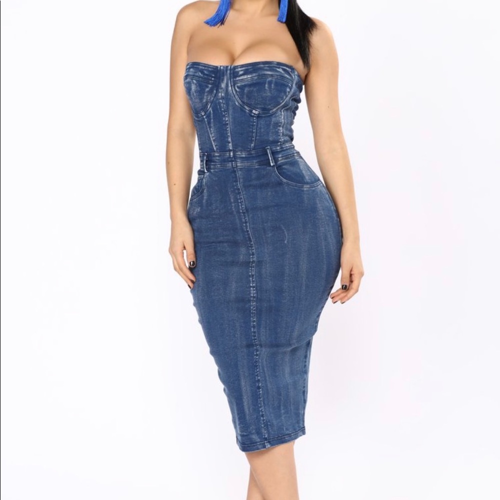 Fashion Nova Denim Dress